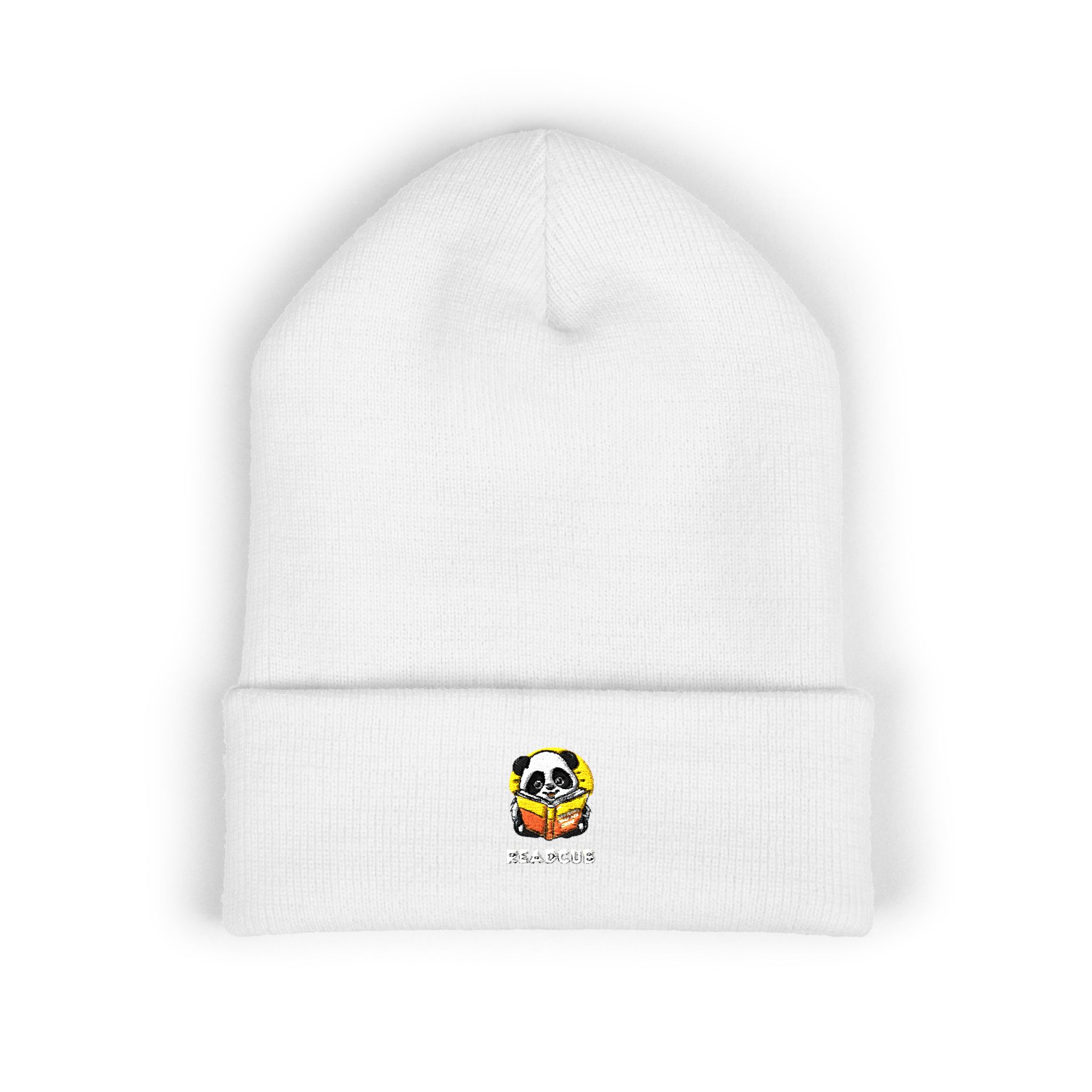 Readcub's Panda Flower Cuffed Embroidered Beanie - Image 5