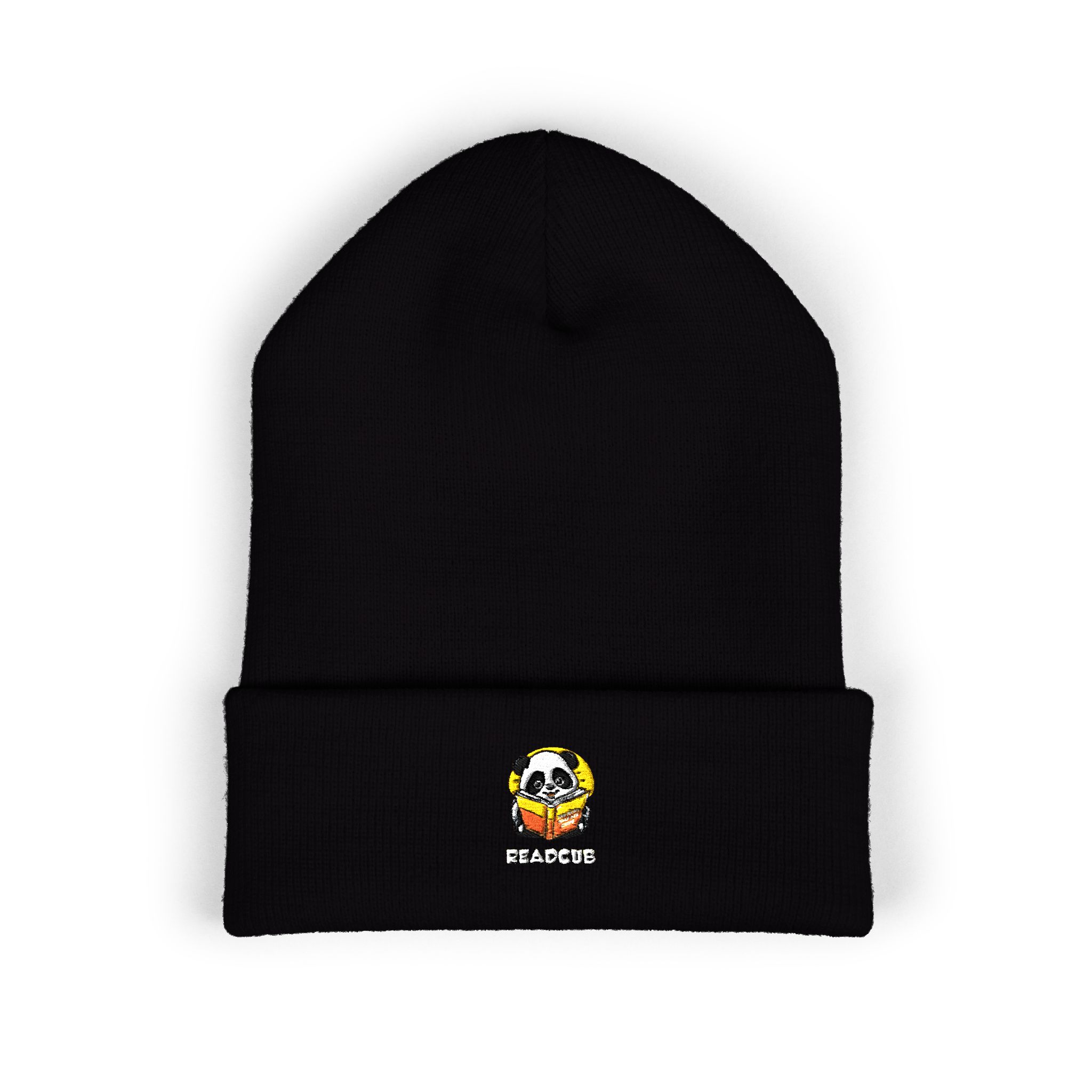Readcub's Panda Flower Cuffed Embroidered Beanie - Image 25